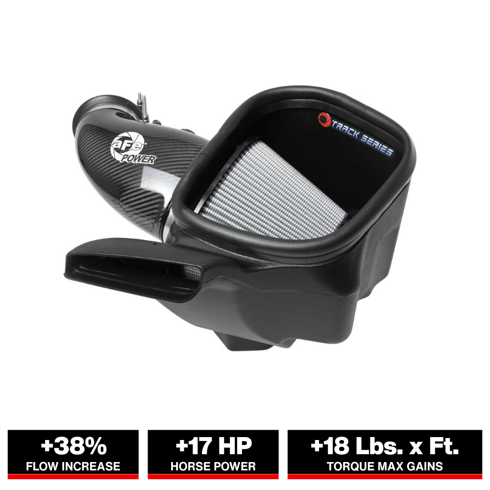aFe 6.4L Track Series Carbon Fiber Cold Air Intake w/ Pro DRY S Filter | Jeep Grand Cherokee (12-21) (57-10014D)