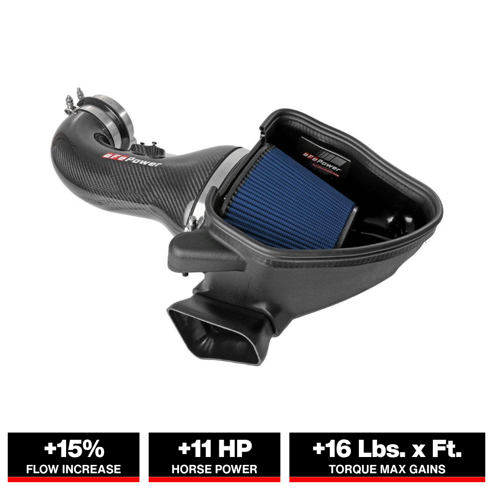 aFe Track Series Carbon Fiber CAI w/ Pro 5R Filter | Chevy Camaro ZL1 6.2L V8 (17-12) (57-10018R)