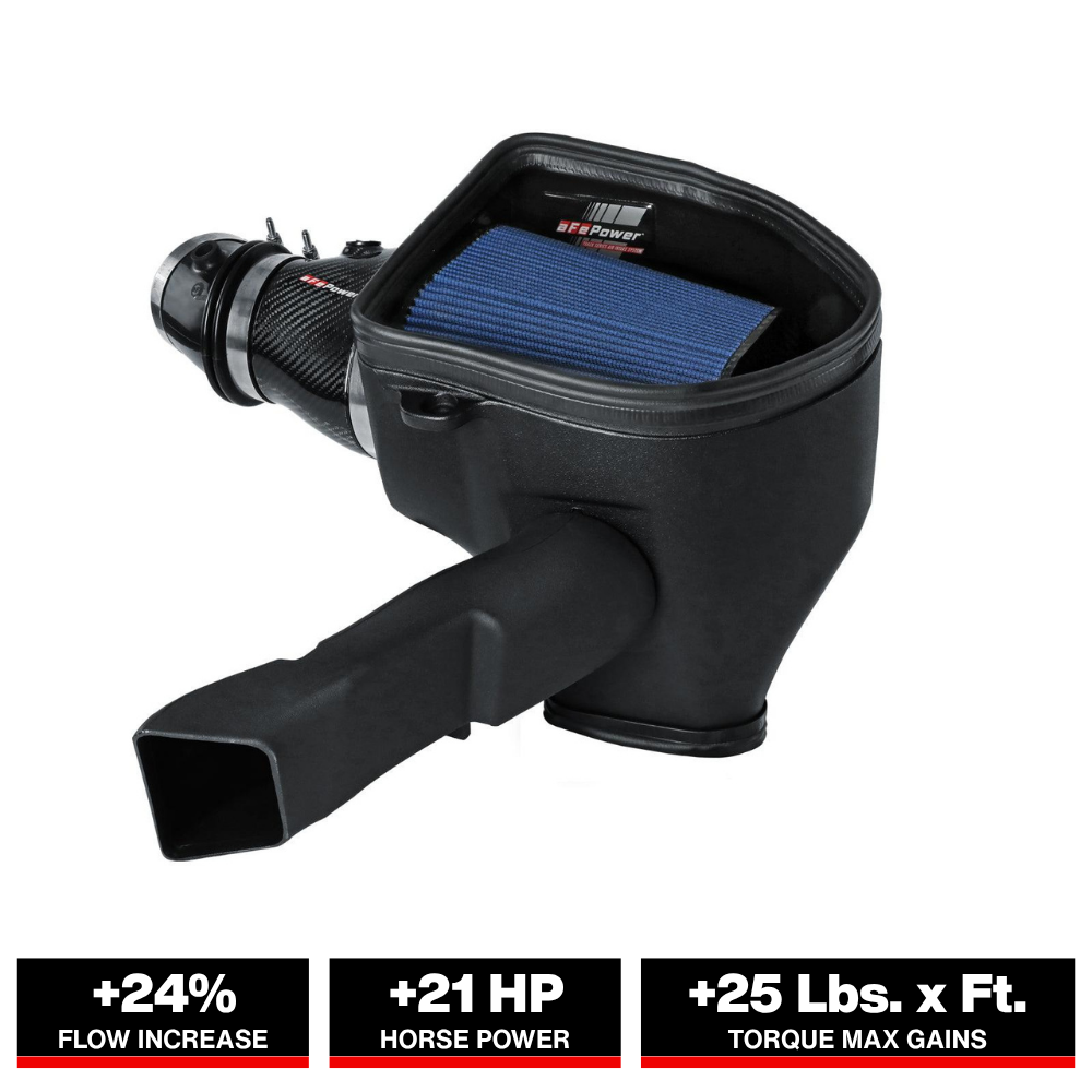 aFe Track Series Stage-2 Carbon Fiber Intake Pro 5R | Dodge Charger SRT Hellcat Redeye V8-6.2L (21-23) (57-10027R)