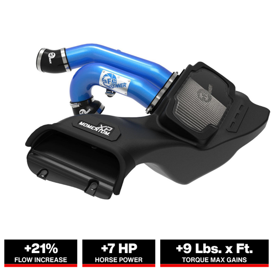aFe Momentum XP Cold Air Intake Blue w/ Pro Dry S Filter | Ford F-150 Raptor V6 3.5L (21-22) (50-30072DL)