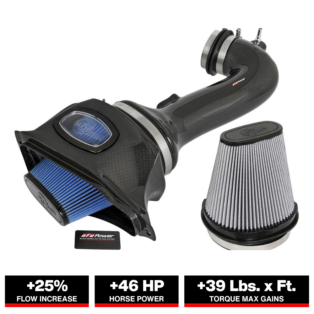 aFe Momentum Carbon Fiber Cold Air Intake | Chevrolet Corvette Z06 V8-6.2L (15-16) (52-74202-C)