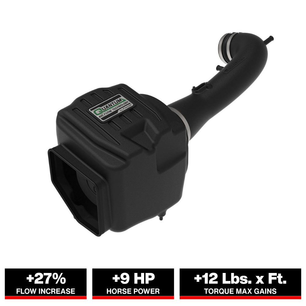 aFe Quantum Cold Air Intake w/ Pro Dry S Media | GM Silverado/Sierra 1500 V8-5.3/6.2L (14-19) (53-10030D)