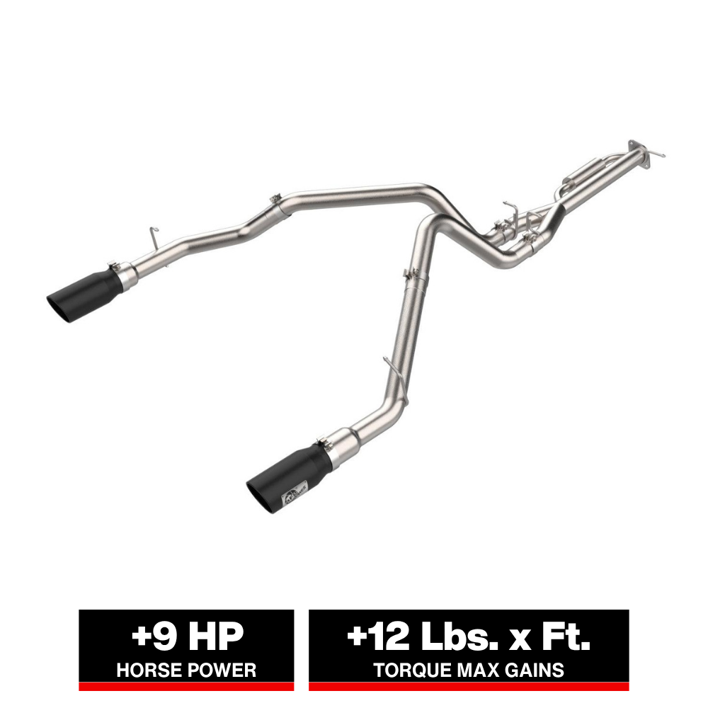 aFe 3in-3.5in Stainless Steel Cat-Back Exhaust System | Ford F-150 (21-24) (49-33151-B)