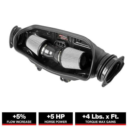 aFe Corvette C8 Track Series Carbon Fiber Cold Air Intake System | Chevrolet Corvette (20) (57-10013D)