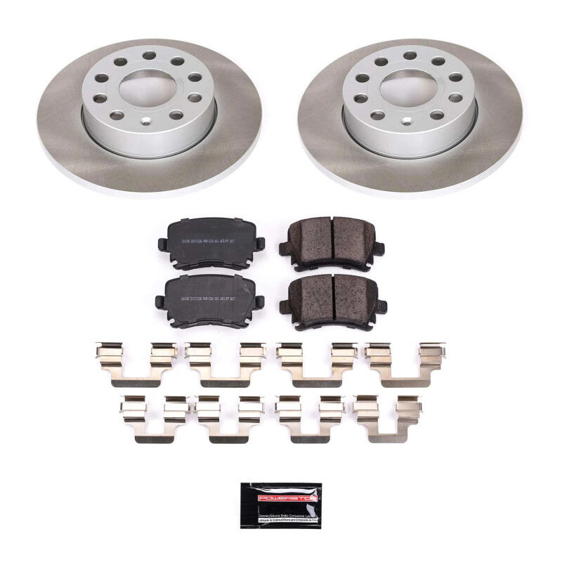 PowerStop 06-09 Volkswagen Rabbit Rear Semi-Coated Rotor Kit (SC4627)