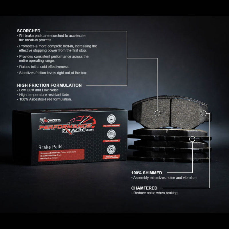 R1 Concepts Front D&S Brake Pads | Subaru Impreza WRX (02-03) (2000-0721-00)