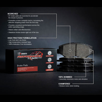R1 03-05 Subaru WRX Front Track/Street Brake Pads | Impreza/Legacy/Baja/Forester (2000-0929-00)