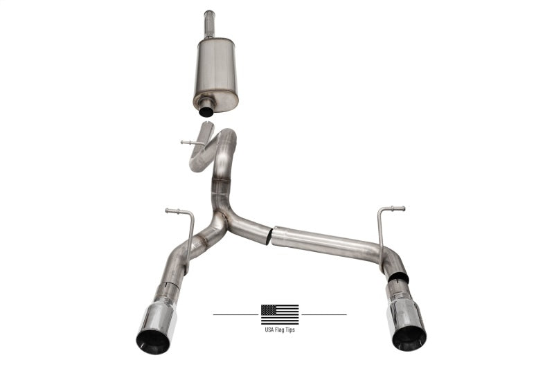 CORSA Sport / 2.75 in Cat-Back | Jeep Wrangler JLU 18-25 (21124USA)