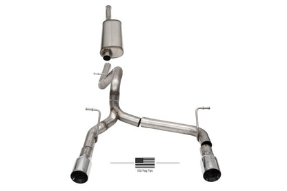 CORSA Sport / 2.75 in Cat-Back | Jeep Wrangler JLU 18-25 (21124USA)