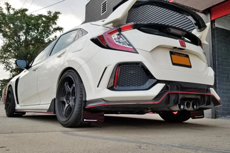 Rally Armor UR Black Mud Flaps | Honda Civic Type R (17-22) / Impreza (08-11) (MF47-UR-BLK/TL-X)