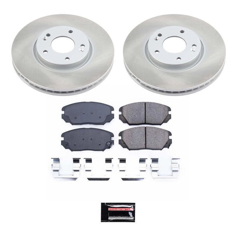 PowerStop 06-10 Hyundai Sonata Front Semi-Coated Rotor Kit (SC4647)