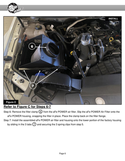 aFe Rapid Induction Cold Air Intake w/ Pro 5R Filter | Ford Ranger L4 2.3L (19-20) (52-10001R)