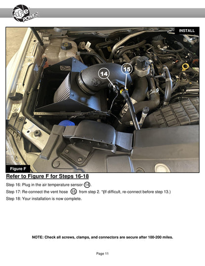 aFe Rapid Induction Cold Air Intake w/ Pro 5R Filter | Ford Ranger L4 2.3L (19-20) (52-10001R)