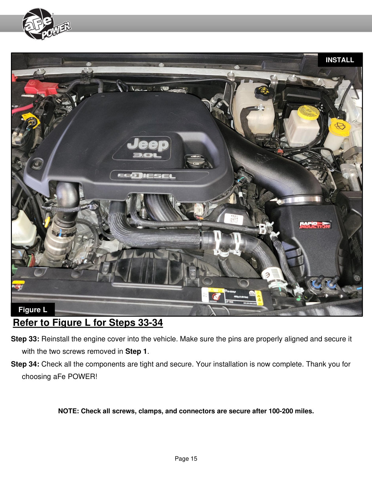 aFe Rapid Induction Cold Air Intake w/ Pro DRY-S Filter | Jeep Wrangler V6 3.0L 20-21 (52-10005D)