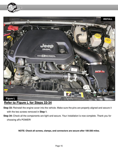 aFe Rapid Induction Cold Air Intake w/Pro 5R Filter | Jeep Wrangler V6 3.0L (20-21) (52-10005R)