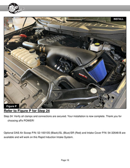 aFe Rapid Induction Cold Air Intake w/ Pro DRY S Filter | Ford F-150 V6 3.5L (21+) (52-10010D)
