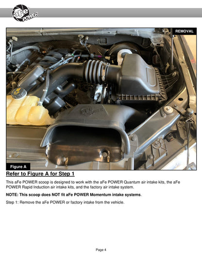 aFe D.A.S. Dynamic Air Scoop | Ford F-150 (21+) (52-10010SR)