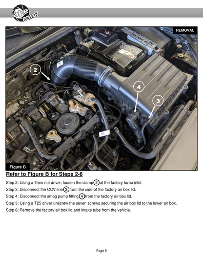 aFe Rapid Induction Pro 5R Cold Air Intake System | Audi Q3 18-26 (45TFSI) (52-10014R)