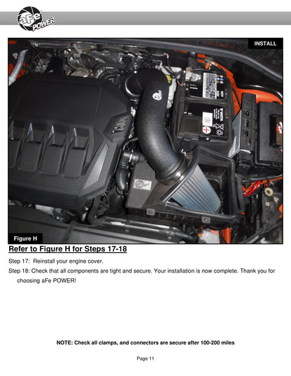 aFe Rapid Induction Pro 5R Cold Air Intake System | Audi Q3 18-26 (45TFSI) (52-10014R)
