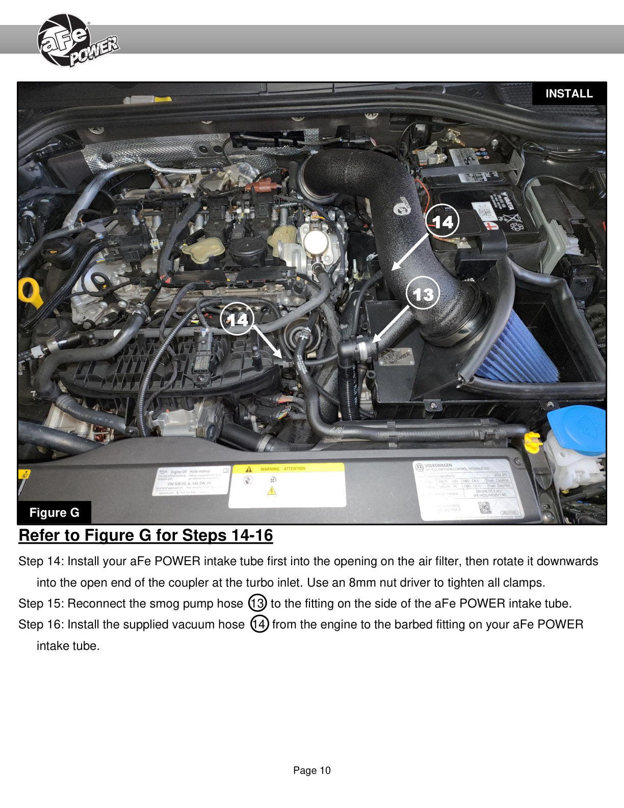 aFe Rapid Induction CAI w/ Pro 5R Filter | VW GTI MKVIII L4-2.0L (22-23) (52-10018R)