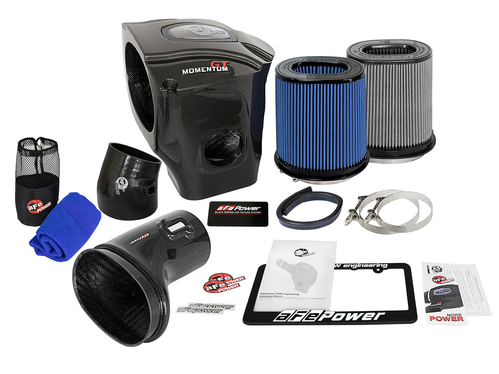 aFe Black Series Carbon Fiber Cold Air Intake | Dodge Challenger SRT Hellcat (15-16) (52-72204-CF)