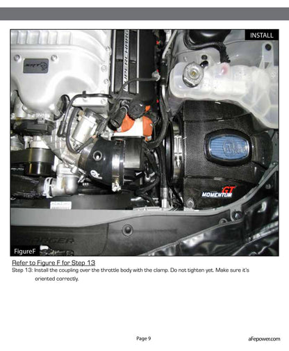aFe Black Series Carbon Fiber Cold Air Intake | Dodge Challenger SRT Hellcat (15-16) (52-72204-CF)
