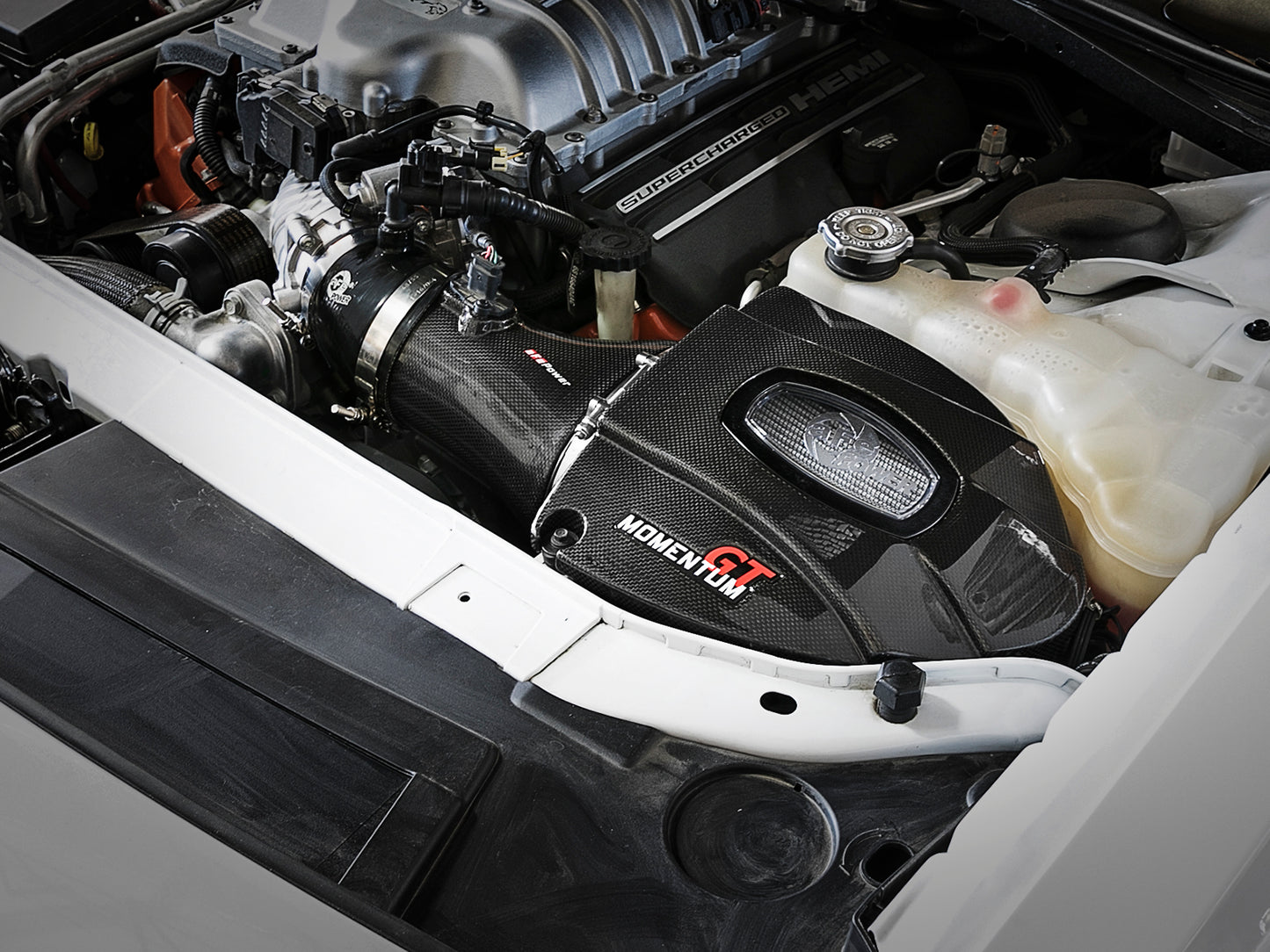 aFe Black Series Carbon Fiber Cold Air Intake | Dodge Challenger SRT Hellcat (15-16) (52-72204-CF)