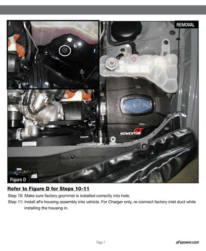 aFe Momentum GT Black Series Carbon Fiber CAI | Dodge Challenger/Charger SRT Hellcat V8 6.2L (17+) (52-72205-CF)