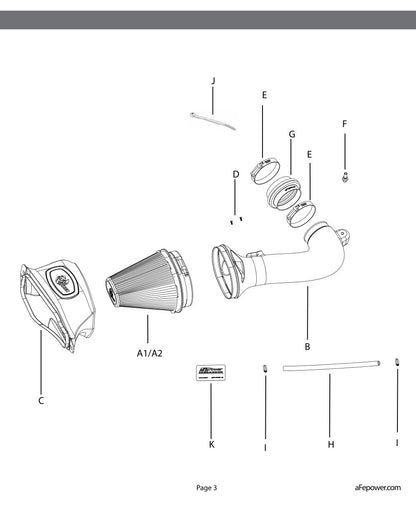 aFe Momentum Carbon Fiber Cold Air Intake | Chevrolet Corvette Z06 V8-6.2L (15-16) (52-74202-C)