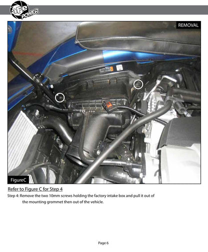 aFe Momentum Carbon Fiber Cold Air Intake | Chevrolet Corvette Z06 V8-6.2L (15-16) (52-74202-C)