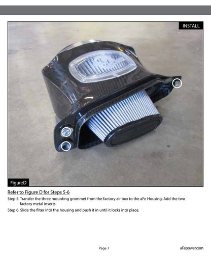 aFe Momentum Carbon Fiber Cold Air Intake | Chevrolet Corvette Z06 V8-6.2L (15-16) (52-74202-C)