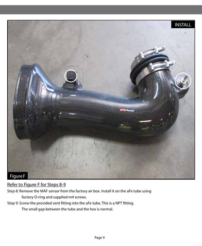 aFe Momentum Carbon Fiber Cold Air Intake | Chevrolet Corvette Z06 V8-6.2L (15-16) (52-74202-C)
