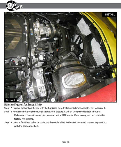 aFe Momentum Carbon Fiber Cold Air Intake | Chevrolet Corvette Z06 V8-6.2L (15-16) (52-74202-C)