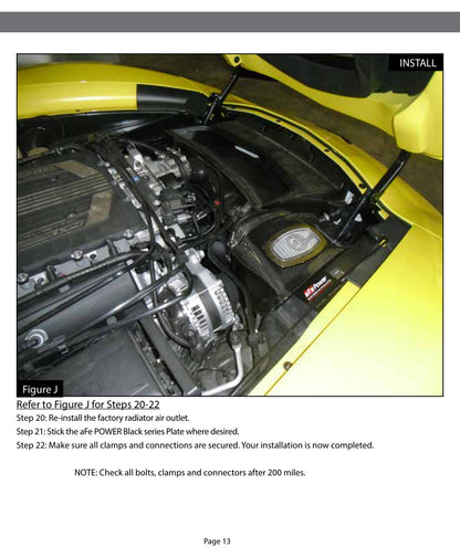 aFe Momentum Carbon Fiber Cold Air Intake | Chevrolet Corvette Z06 V8-6.2L (15-16) (52-74202-C)