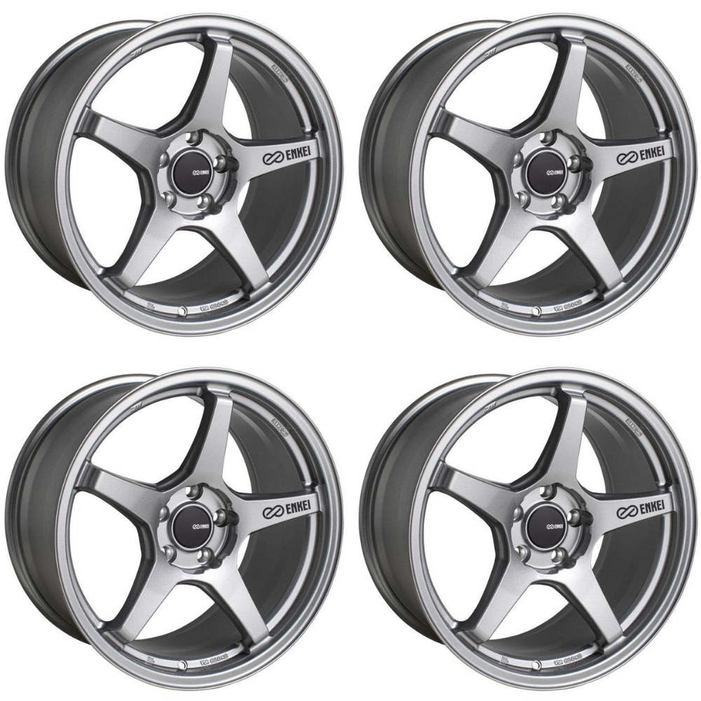 (set of 4) Enkei TS-5 Storm Grey | 18x8" +45mm | 5x112mm Wheel