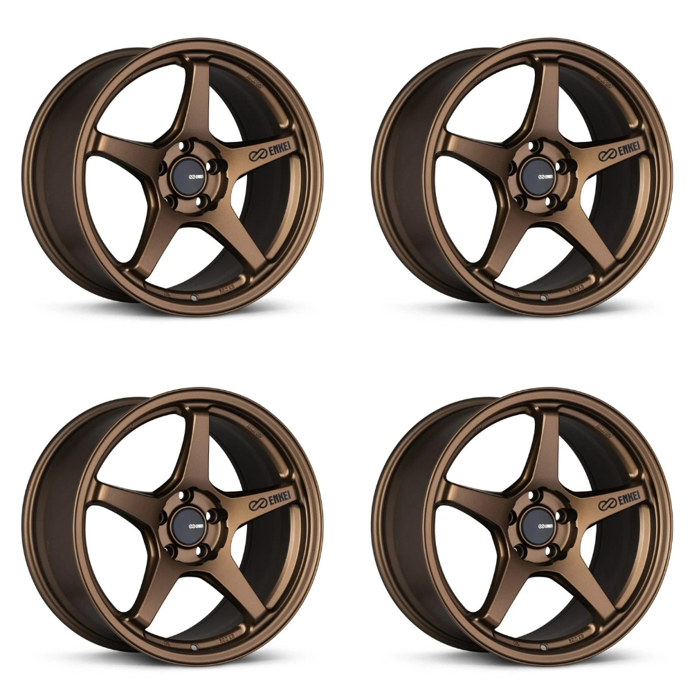 (set of 4) Enkei TS-5 Bronze | 18x8" +45mm | 5x100mm Wheels