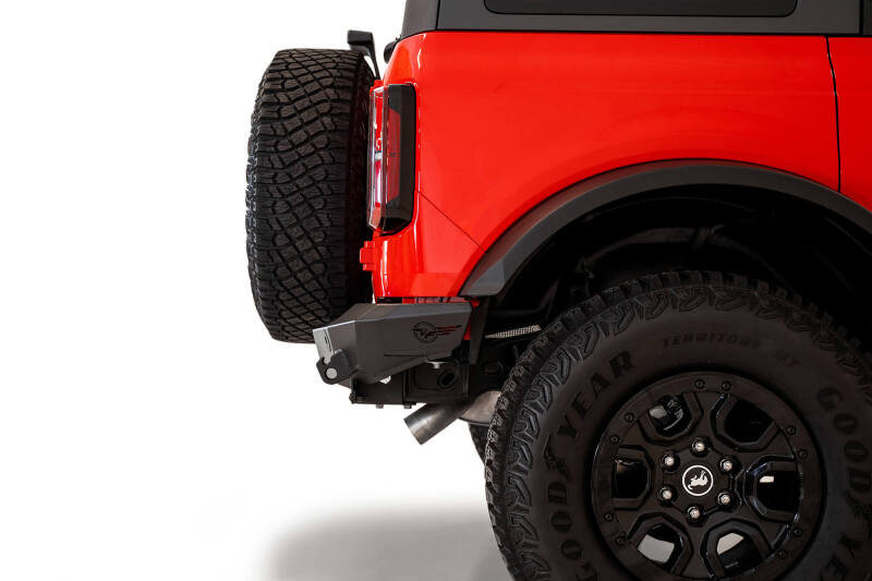 Addictive Desert Designs 2021+ Ford Bronco Rock Fighter Rear Bumper - Hammer Black