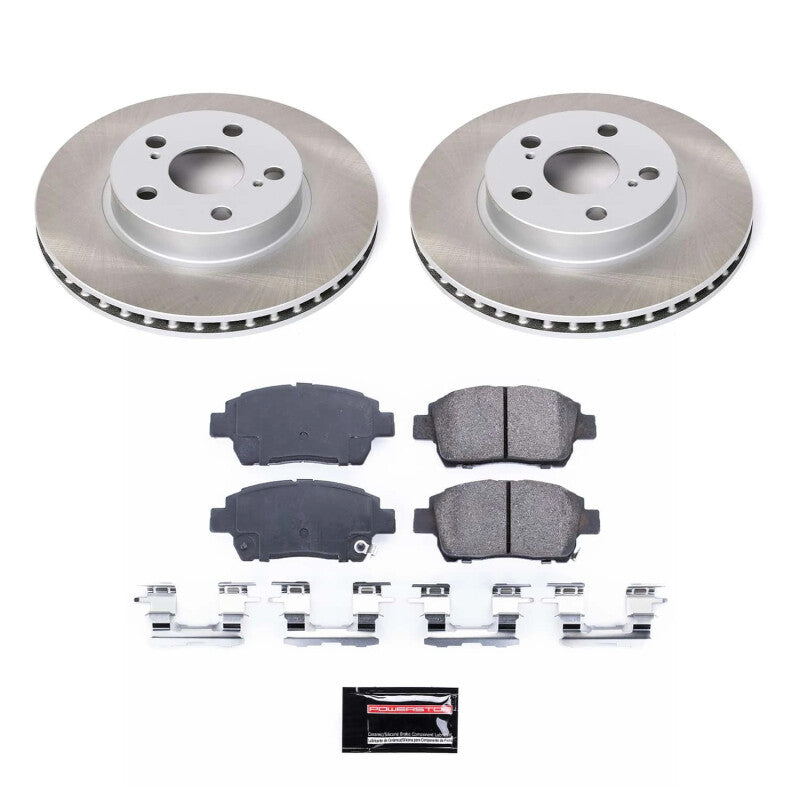 PowerStop 04-09 Toyota Prius Front Semi-Coated Rotor Kit (SC5219)
