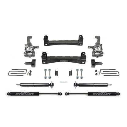 Fabtech 4" Basic Suspension System w/ Rear Stealth | Ford F150 2WD (15-20) (K2258M)