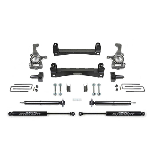 Fabtech 4" Basic Suspension System w/ Rear Stealth | Ford F150 2WD (15-20) (K2258M)
