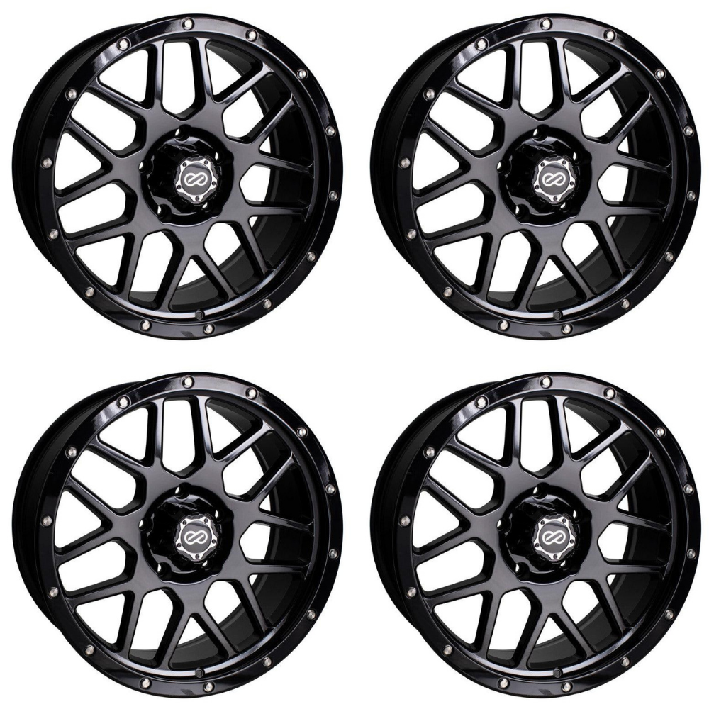 (set of 4) Enkei Matrix Gloss Black | 20x9" +15mm | 6x135mm Wheel