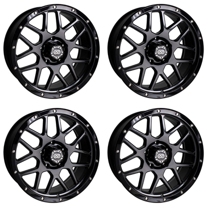 (set of 4) Enkei Matrix Gloss Black | 20x9" +15mm | 6x135mm Wheel