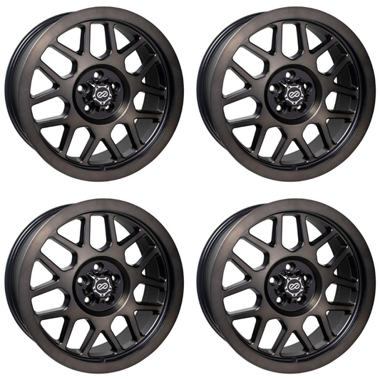 (set of 4) Enkei Matrix Black | 18x9" +10mm | 6x139.7mm Wheel