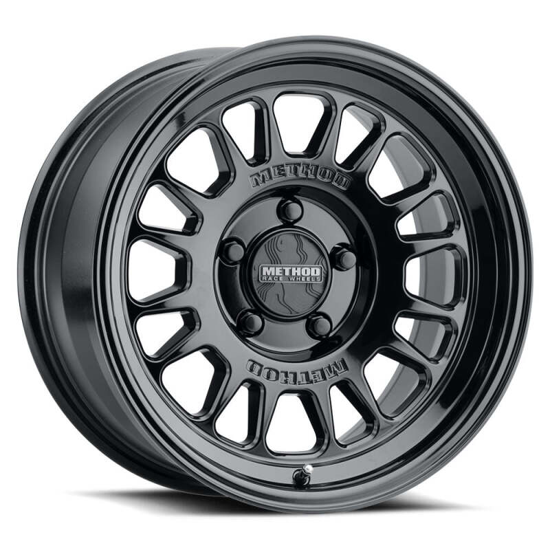 (set of 4) Method MR318 Gloss Black | 17x8.5" +0mm | 6x5.5in Wheel
