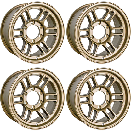 (set of 4) Enkei RPT1 Titanium Gold | 17x9" +0mm | 6x139.7mm Wheel