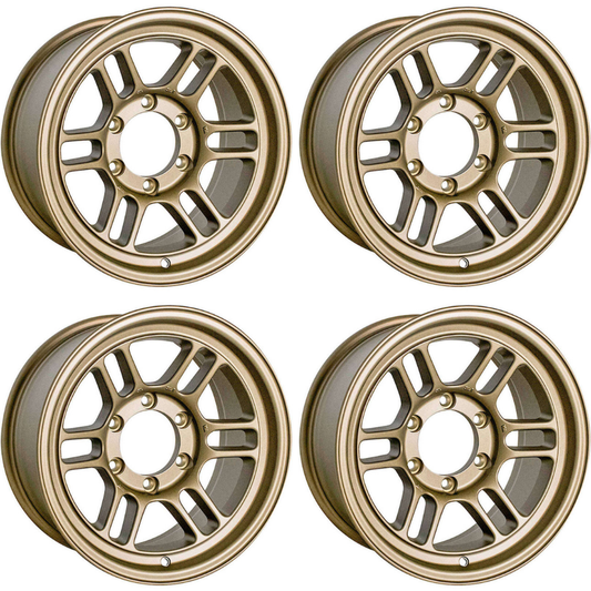 (set of 4) Enkei RPT1 Titanium Gold | 17x9" +0mm | 6x139.7mm Wheel