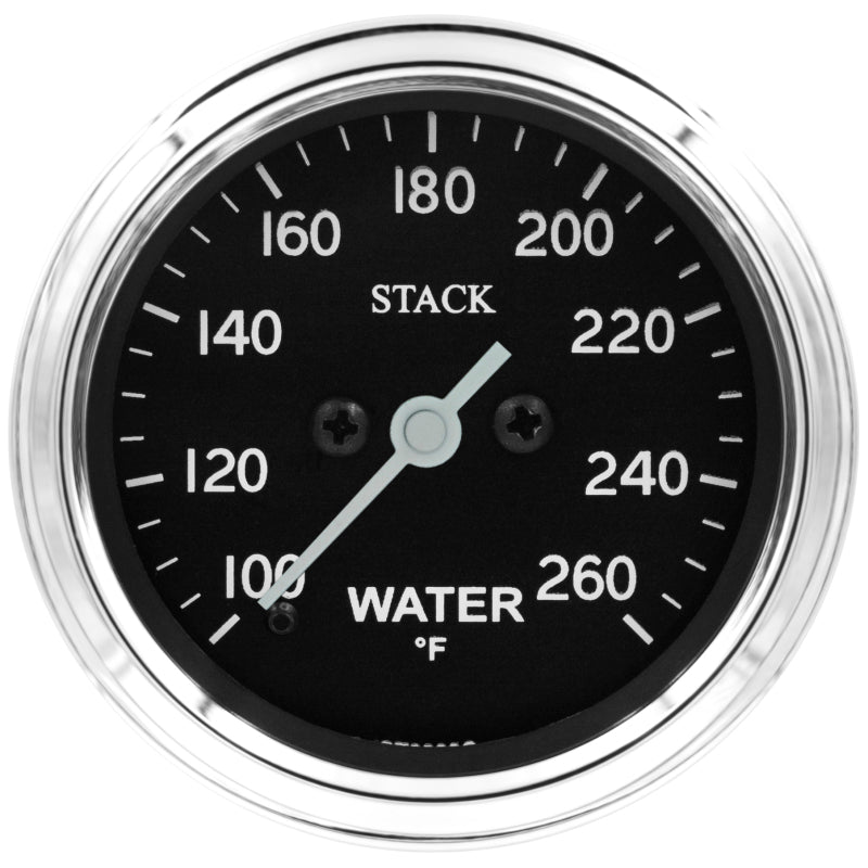 AutoMeter Stack 52mm 100-260 Deg F 1/8in NPTF Male Pro Stepper Motor Water Temp Gauge (ST3308)
