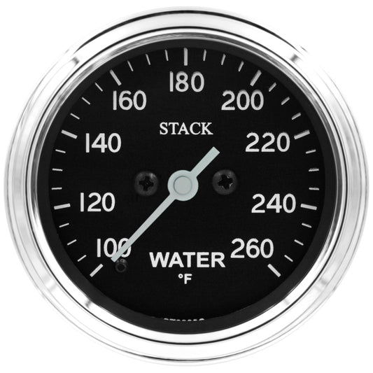 AutoMeter Stack 52mm 100-260 Deg F 1/8in NPTF Male Pro Stepper Motor Water Temp Gauge (ST3308)