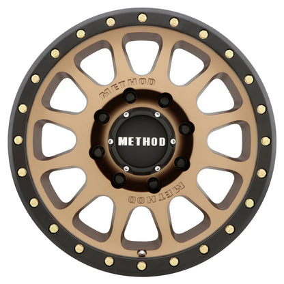 Method MR305-HD NV Bronze - Matte Black Lip | 18x9" +18mm | 8x6.5mm Wheel