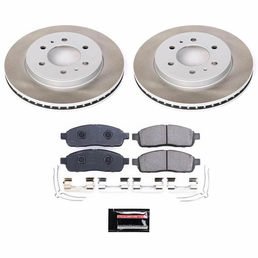 PowerStop 2009 Ford F-150 Front Semi-Coated Rotor Kit (SC5336)